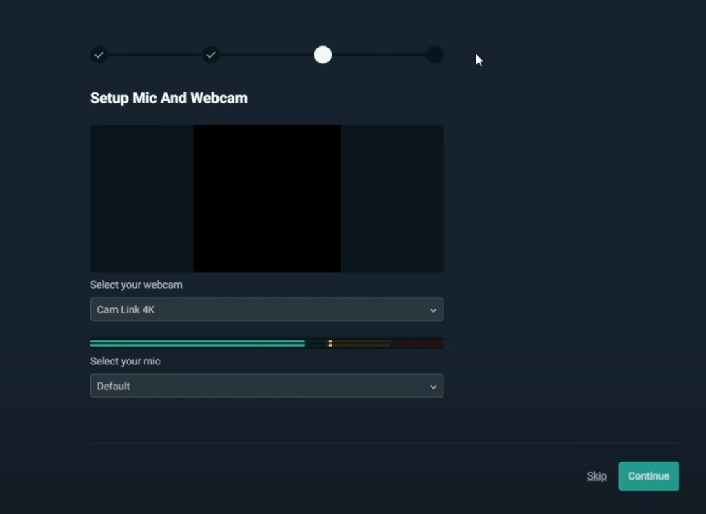 Streamlabs OBS Live Streaming Software Setup Mic and Camera