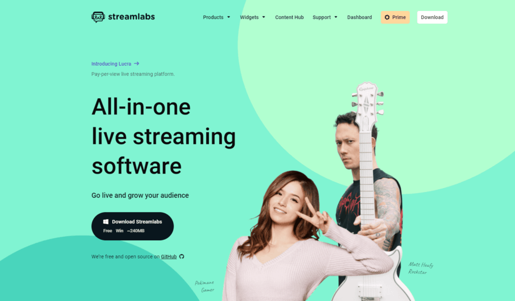 Download Streamlabs OBS Live Streaming Software