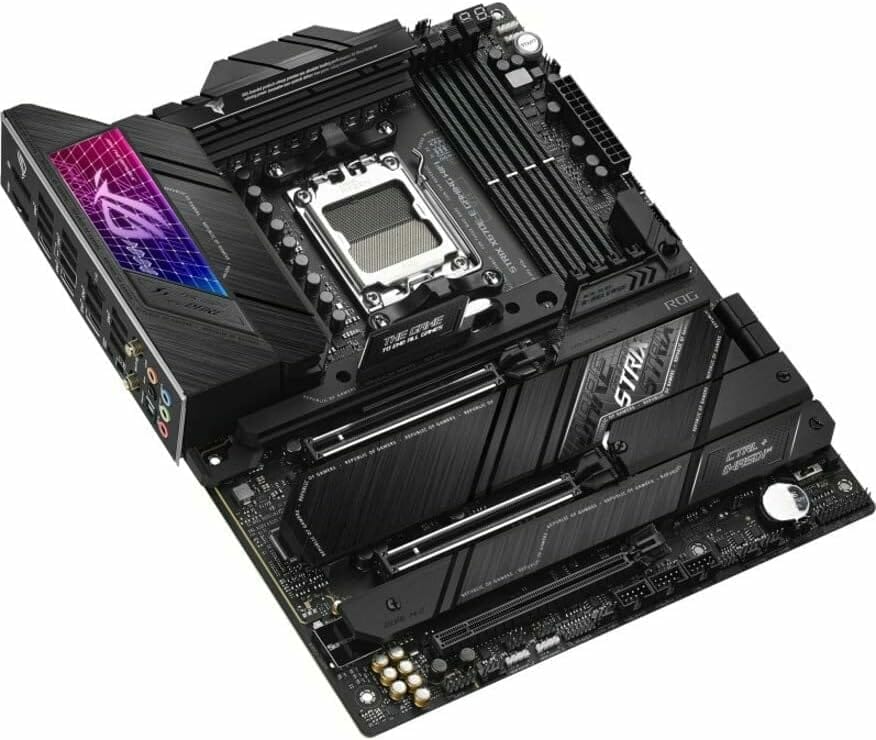 ASUS ROG Strix X670E-E Gaming WiFi 6E Socket AM5(LGA 1718) Ryzen 7000 ATX Gaming Motherboard(18+2 Power Stages,PCIeÂ® 5.0, DDR,4xM.2 Slots,USB 3.2 Gen 2x2, WiFi 6E,PCIe Slot Q-Release, M.2 Q-Latch)