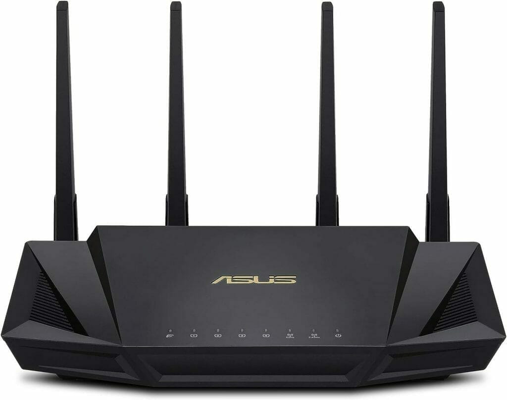 ASUS RT-AX3000 Dual Band WiFi 6 Extendable Router, Subscription-free Network Security, Instant Guard, Advanced Parental Controls, Built-in VPN, AiMesh Compatible, Gaming Streaming, Smart Home, USB ASUS RT-AX3000 Dual Band WiFi 6 Extendable Router, Subscription-free Network Security, Instant Guard, Advanced Parental Controls, Built-in VPN, AiMesh Compatible, Gaming Streaming, Smart Home, USB