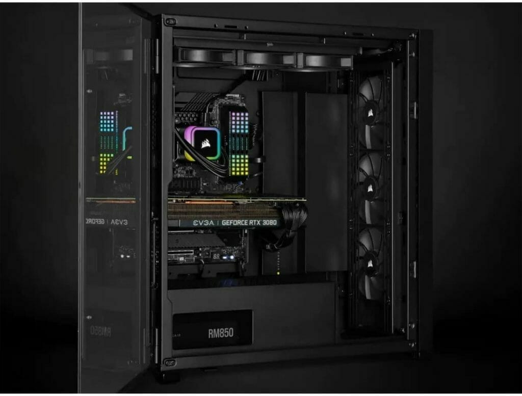 Corsair iCUE H150i RGB Elite Liquid CPU Cooler (16 Dynamic RGB LEDs, 120mm AF Elite Series FDB Fans, 360mm Radiator, iCUE Software Compatible, LGA 1700, 1200, 115X, 2066, and AM4 Sockets) Black