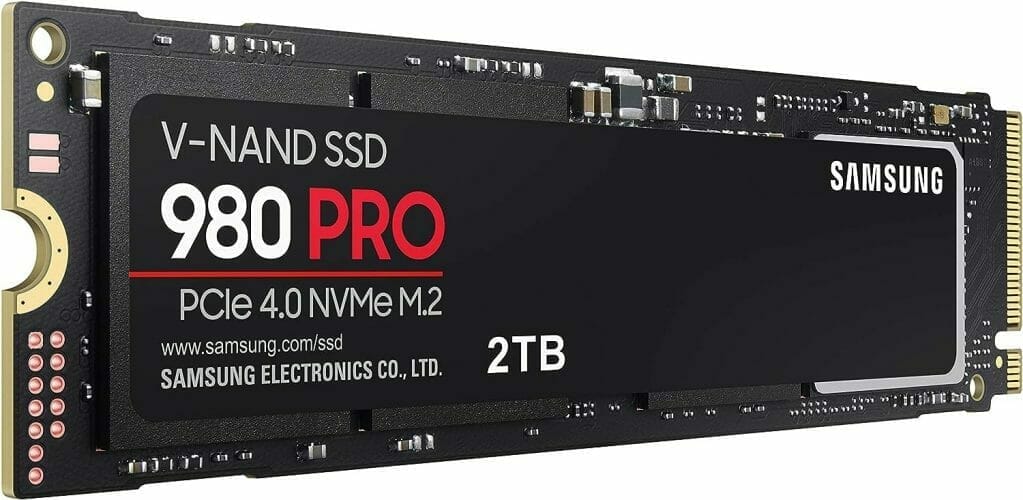SAMSUNG 980 PRO SSD 2TB PCIe NVMe Gen 4 Gaming M.2 Internal Solid State Drive Memory Card + 2mo Adobe CC Photography, Maximum Speed, Thermal Control (MZ-V8P2T0B)