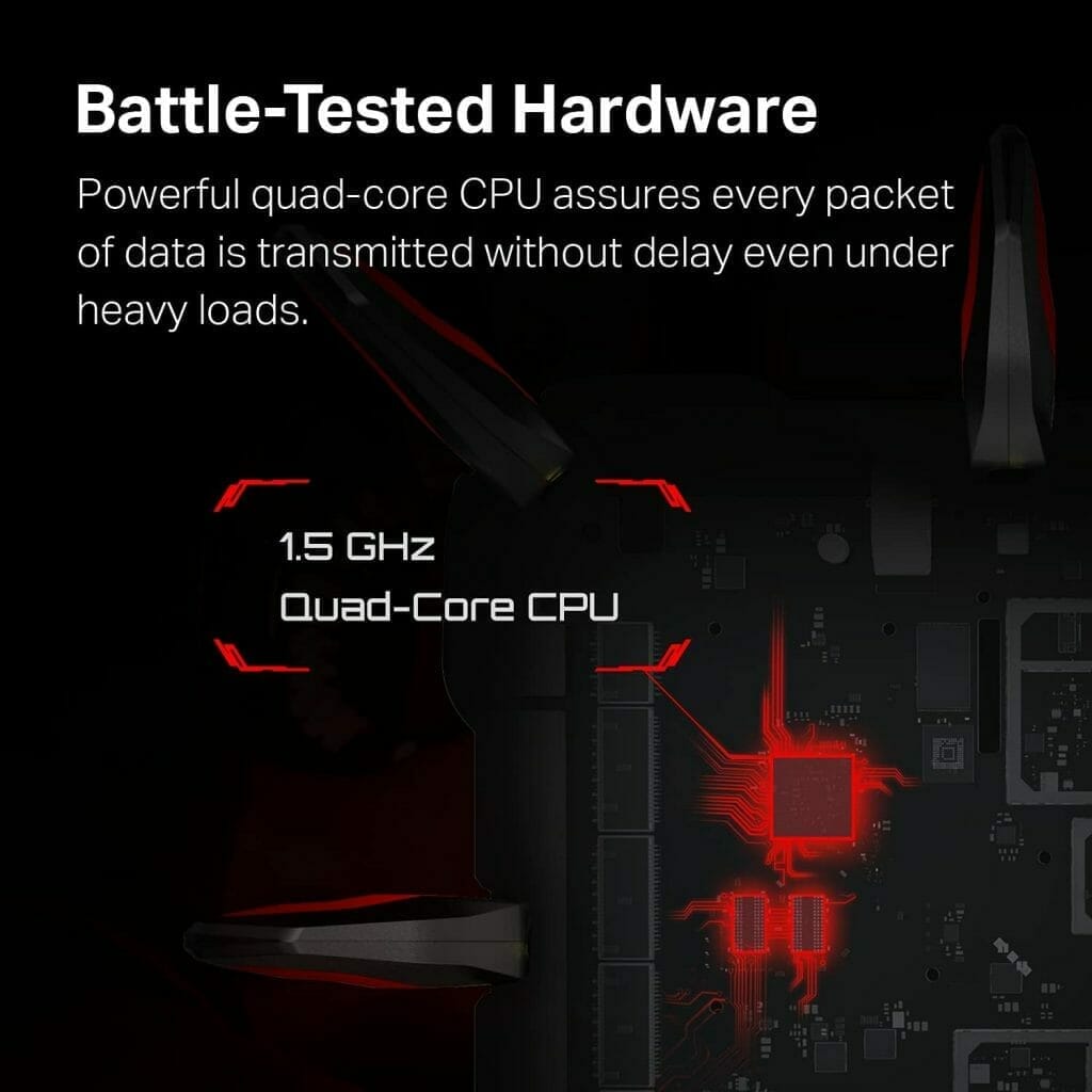 TP-Link AX6600 WiFi 6 Gaming Router (Archer GX90)- Tri Band Gigabit Wireless Internet , High-Speed ax , Smart VPN for a Large Home