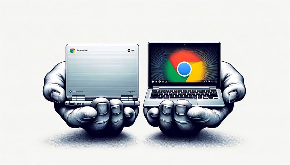 comparing chromebook and laptop