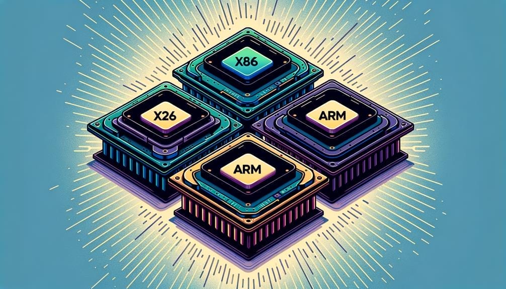 comparing cpu architectures x86 x64 arm