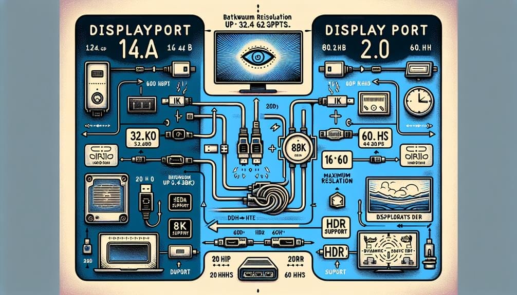 Unveiling the Evolution of DisplayPort Technology 4 comparison of displayport versions