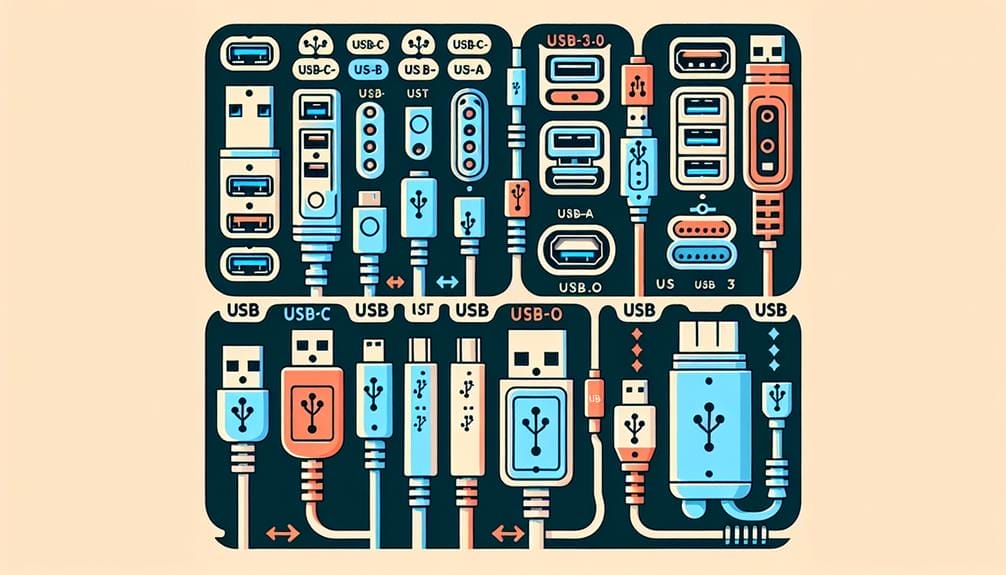 different types of usb
