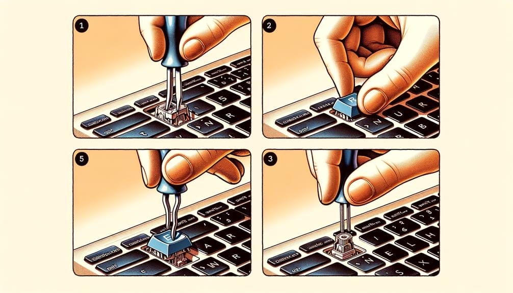 removing keycaps on computers